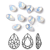 Faceted Teardrop K9 Glass Rhinestone Cabochons RGLA-I001-18x13mm-031-1