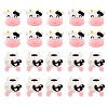 60pcs Resin cabochons cartoon cute cow patch DIY material accessories(2 styles) JX613A-1