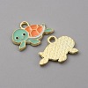 Alloy Enamel Pendants X-FIND-CJC0010-30LG-01-2