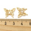 Hollow Brass Micro Pave Cubic Zirconia Pendants X-KK-H460-51G-3