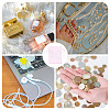10Pcs Brocade Good Luck Fortune Drawstring Gift Blessing Bags PAAG-TADJ0001-01E-6