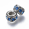 Alloy Rhinestone European Beads MPDL-Q212-001B-RS-2