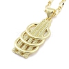 Brass Pendants Necklace NJEW-B101-02G-02-1