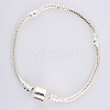 Brass European Style Bracelets for Jewelry Making KK-R031-01-1