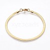 Ion Plating(IP) 304 Stainless Steel Herringbone Chain Bracelets BJEW-P236-15G-6