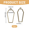 20Pcs Alloy Open Back Bezel Pendants FIND-CA0011-50AB-2