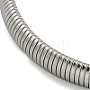 Non-Tarnish 304 Stainless Steel Spring Bangles for Women Men BJEW-U003-02B-P-6