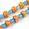 Handmade Lampwork Beads Strands X-LAMP-N024-09G-2