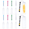 10Pcs 5 Styles Rectangle Transparent Acrylic Blank Pendant Bookmark HJEW-PH01988-1