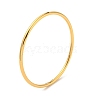 Ion Plating(IP) 304 Stainless Steel Simple Plain Bangle for Women BJEW-F461-01D-G-1