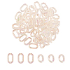 100Pcs 2 Styles Transparent Acrylic Linking Rings OACR-CJ0001-17-1