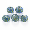 Transparent Handmade Blown Glass Globe Beads X-GLAA-T012-19C-1