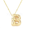 Brass Micro Pave Clear Cubic Zirconia Pendant Necklaces NJEW-Z038-01G-B-2