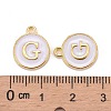 Golden Plated Alloy Charms LS-X-ENAM-S118-01G-3
