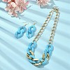 Acrylic Chains Jewelry Set SJEW-JS01288-05-3