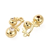 Brass Micro Pave Cubic Zirconia Pendants KK-F895-18D-G-2