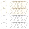 304 Stainless Steel Hoop Earring Findings STAS-UN0003-97-1