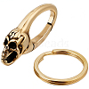 Skull Brass Lobster Claw Clasps KK-WH20002-20A-7