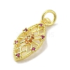 Brass Micro Pave Cubic Zirconia Pendants KK-M283-15A-02-2