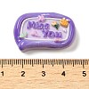 Opaque Resin Cabochons LS-RESI-F049-01E-3