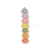 Handmade Loom Pattern MIYUKI Seed Beads PALLOY-MZ00047-01-1