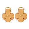 Flower Cowhide Suspension Clasps FIND-TAC0036-055G-01-1