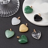 10Pcs 5 Style Spray Painted Glass Pendants GLAA-YW0003-16-5