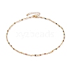 Faceted Round Natural Tourmaline Beaded Necklaces NJEW-JN03215-02-1