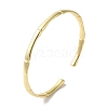 Brass Open Cuff Bangles for Women BJEW-C070-05G-2