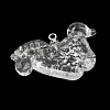 Handmade Silver Foil Lampwork Pendants LA-CBAD4D2-01B-2