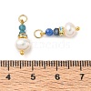 3Pcs 3 Styles Faceted Natural Apatite & Kyanite and Potato Pearl Pandants PALLOY-JF06048-02-3