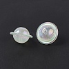 UV Plating Rainbow Iridescent Acrylic Beads PACR-M003-11I-4