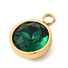 Birthstone Theme May 304 Stainless Steel Pendants STAS-K239-01G-A05-2