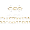 Brass Handmade Beaded Chains CHC-I031-21G-1