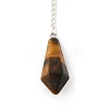 Natural Tiger Eye Cone Pointed Dowsing Pendulums G-A249-02S-09-2