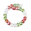 Electroplate Transparent Glass Beads Strands GL-CBADAFE-01G-3