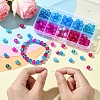10 Colors Crackle & Baking Paint & Imitation Jade Glass Beads DGLA-YW0001-24A-5
