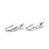 304 Stainless Steel Earring Hooks STAS-N0014-66P-2