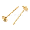 Brass Stud Earring Findings KK-Z089-16G-01-2