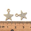 Alloy Rhinestone Pendants RB-P037-01G-03-3