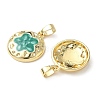 Brass Enamel Pendants KK-I371-30G-03-2