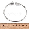 304 Stainless Steel Cuff Bangles BJEW-P310-08P-5