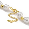 Rack Plating Brass & ABS Plastic Pearl Beads Beaded Necklaces for Women NJEW-C059-13G-3