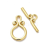 Brass Toggle Clasps KK-M314-02G-3