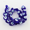 Heart Evil Eye Lampwork Bead Strands LS-LAMP-R119-01-2