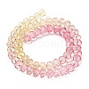Transparent Painted Glass Beads Strands LS-DGLA-A034-T8mm-A09-5