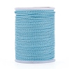 Round Waxed Polyester Cord X-YC-G006-01-1.0mm-06-1