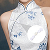 12Pcs Polyester Resin Cheongsam Buckle for Chinese Formal Dress DIY-CY0001-86B-5