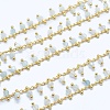 Natural Aquamarine Handmade Beaded Chains CHC-P003-11Z-1