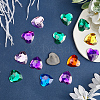 Gorgecraft 160Pcs 8 Colors Acrylic Rhinestone Cabochons MACR-GF0001-05-4